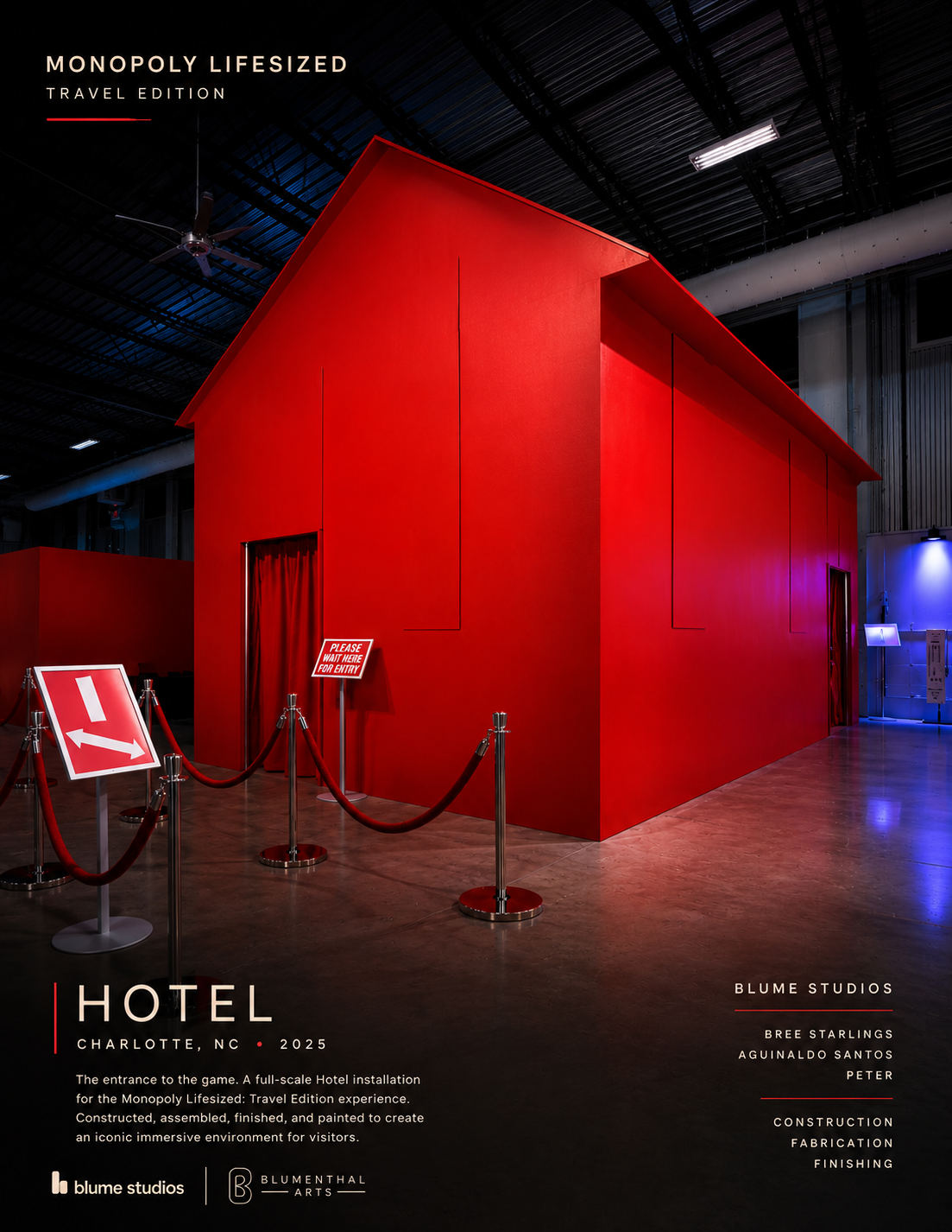Monopoly Lifesized — Hotel — Full-Scale Immersive Installation